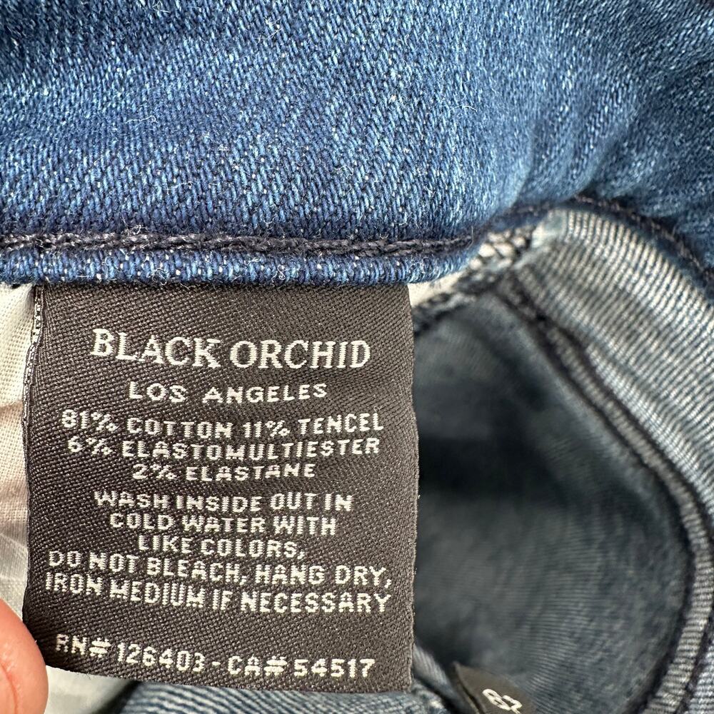 BLACK ORCHID NWT Carmen High Rise Ankle Fray Italian Skinny Denim Jean // 29 - Picture 9 of 11